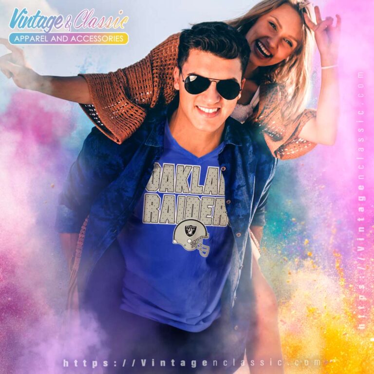 Oakland Raiders Helmet Logo V Neck TShirt Oakland Raiders Helmet Logo V Neck TShirt