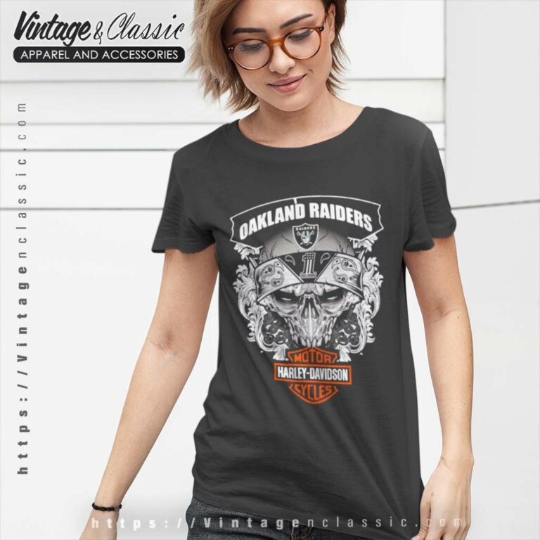 Oakland Raiders Motor Harley Davidson Cycles Women TShirt Oakland Raiders Motor Harley Davidson Cycles Women TShirt