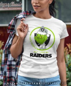 Oakland Raiders Nfl Christmas Grinch Santa Shirt 6 Oakland Raiders Nfl Christmas Grinch Santa Women TShirt