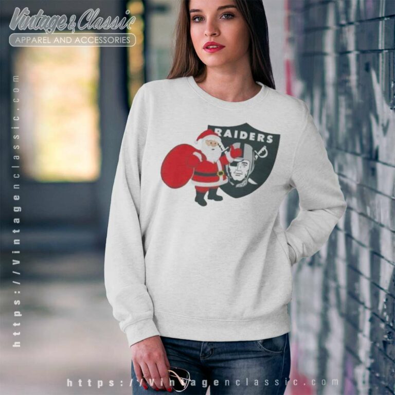 Oakland Raiders Nfl Santa Claus Christmas 2023 Sweatshirt 1 Oakland Raiders Nfl Santa Claus Christmas 2023 Sweatshirt 1