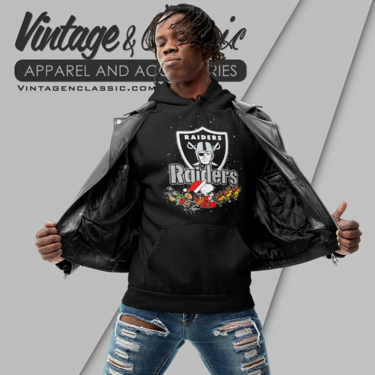 Oakland Raiders Santa Snoopy Riders Woodstock Merry Christmas Hoodie Oakland Raiders Santa Snoopy Riders Woodstock Merry Christmas Hoodie