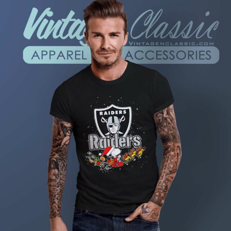 Oakland Raiders Santa Snoopy Riders Woodstock Merry Christmas T Shirt Oakland Raiders Santa Snoopy Riders Woodstock Merry Christmas T Shirt