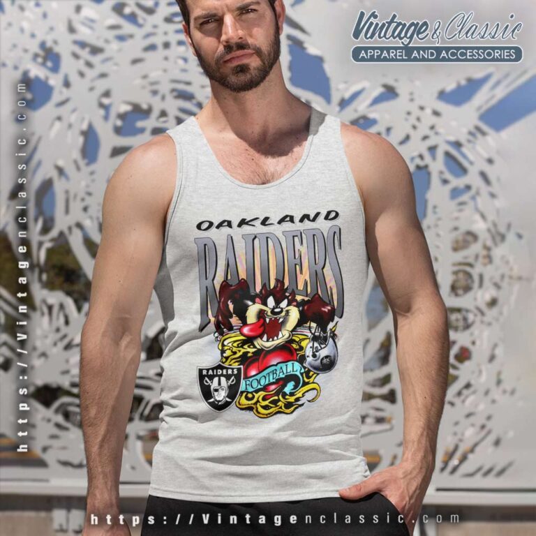Oakland Raiders Taz Tasmanian Devil Tank Top Racerback 1 Oakland Raiders Taz Tasmanian Devil Tank Top Racerback 1
