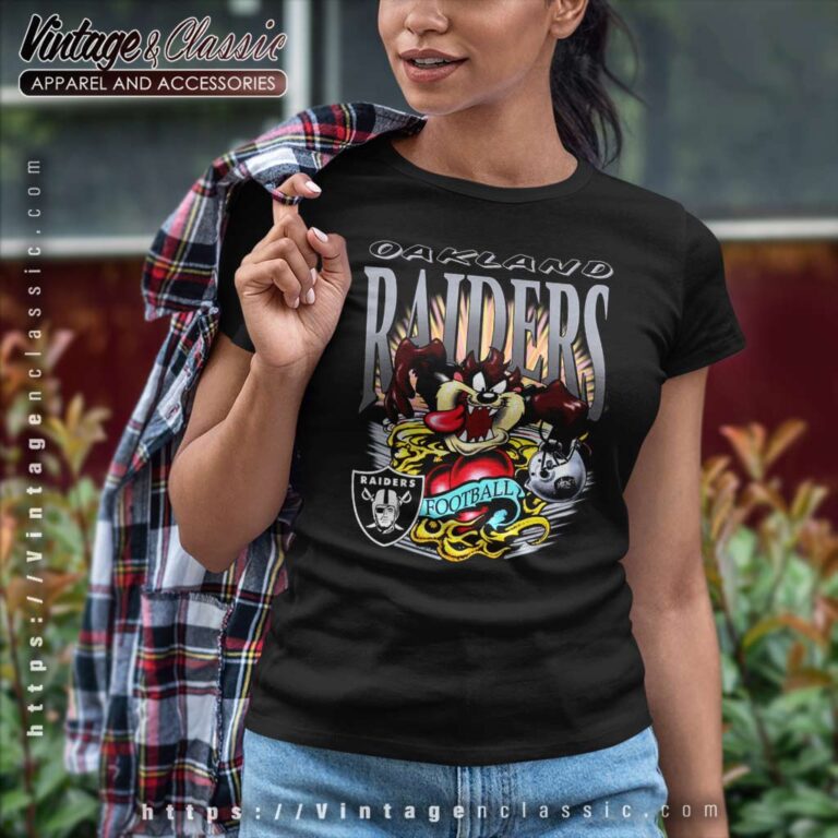 Oakland Raiders Taz Tasmanian Devil Women TShirt 1 Oakland Raiders Taz Tasmanian Devil Women TShirt 1