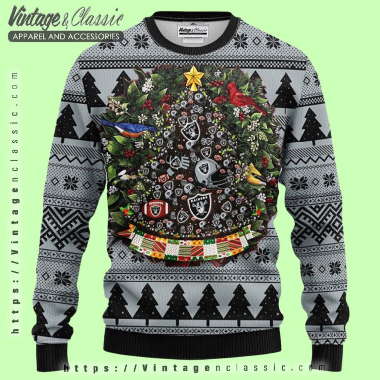 Oakland Raiders Tree Ball Ugly Christmas Sweater Ugly Christmas Sweater Oakland Raiders Tree Ball Ugly Christmas Sweater Ugly Christmas Sweater