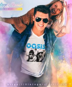 Oasis Liam Noel Gallagher V Neck TShirt