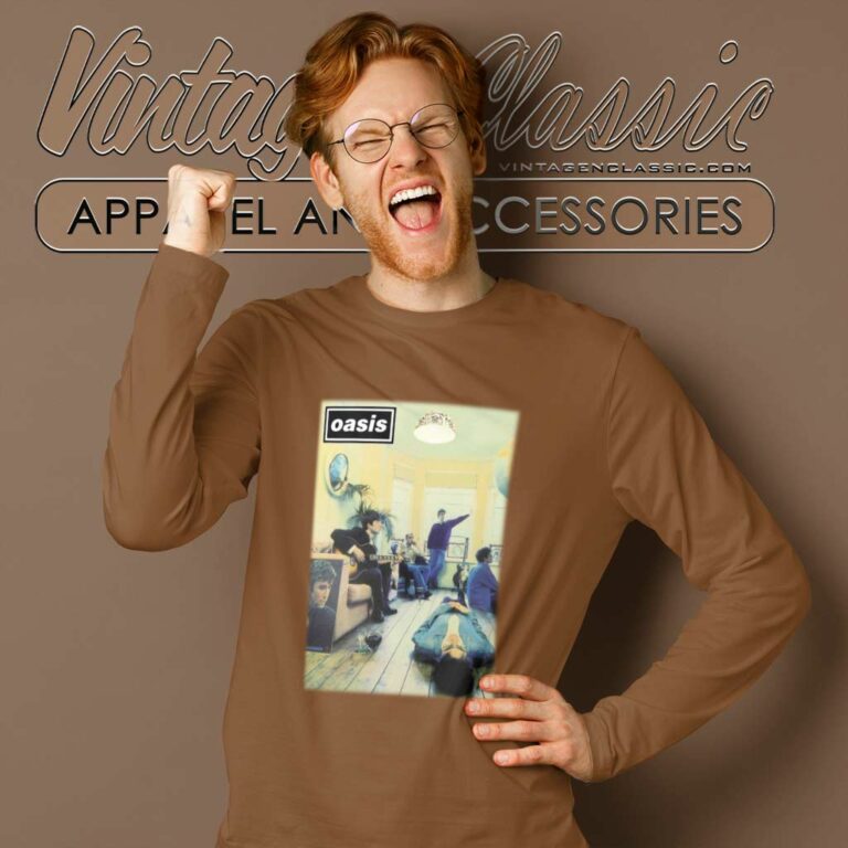 Oasis Shirt Definitely Maybe Album Long Sleeve Tee Oasis Shirt Definitely Maybe Album Long Sleeve Tee