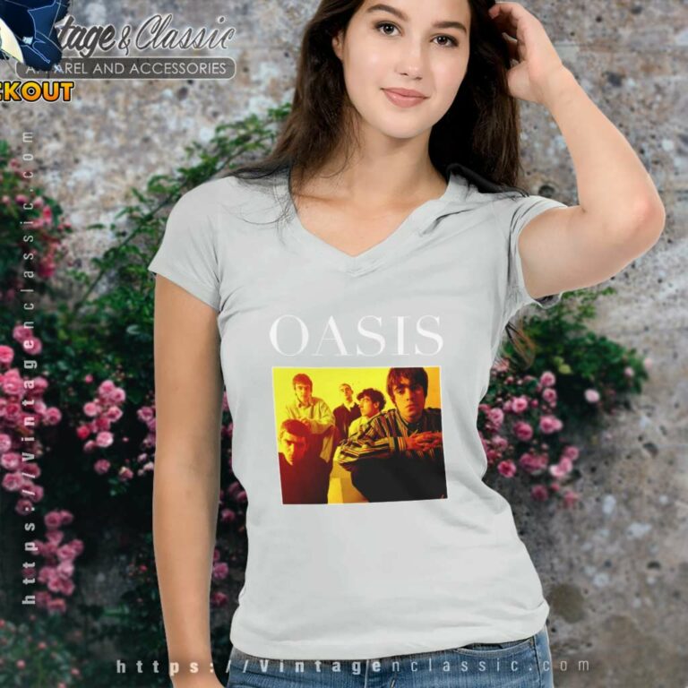 Oasis Vintage V Neck TShirt Oasis Vintage V Neck TShirt