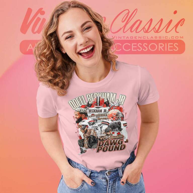 Odell Beckham Jr Dawg Pound Cleveland Browns Women TShirt Odell Beckham Jr Dawg Pound Cleveland Browns Women TShirt