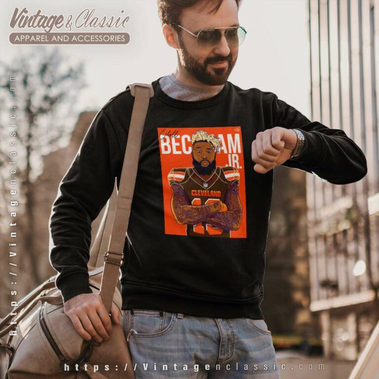 Odell Beckham Jr Signature Cleveland Browns Sweatshirt Odell Beckham Jr Signature Cleveland Browns Sweatshirt