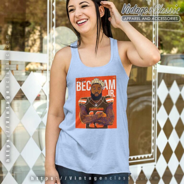 Odell Beckham Jr Signature Cleveland Browns Tank Top Racerback Odell Beckham Jr Signature Cleveland Browns Tank Top Racerback