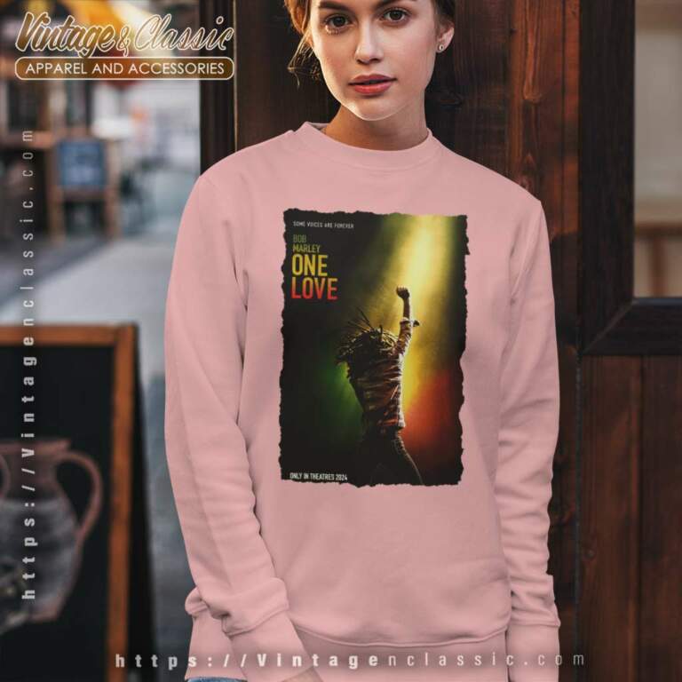 Official Bob Marley One Love Poster Sweatshirt Official Bob Marley One Love Poster Sweatshirt