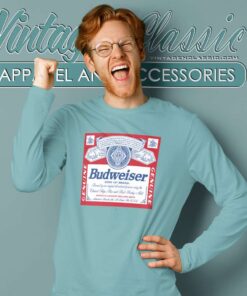 Official Budweiser Logo Long Sleeve Tee