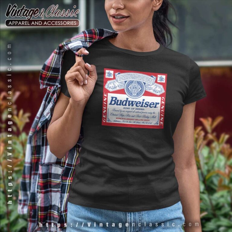 Official Budweiser Logo Women TShirt Official Budweiser Logo Women TShirt
