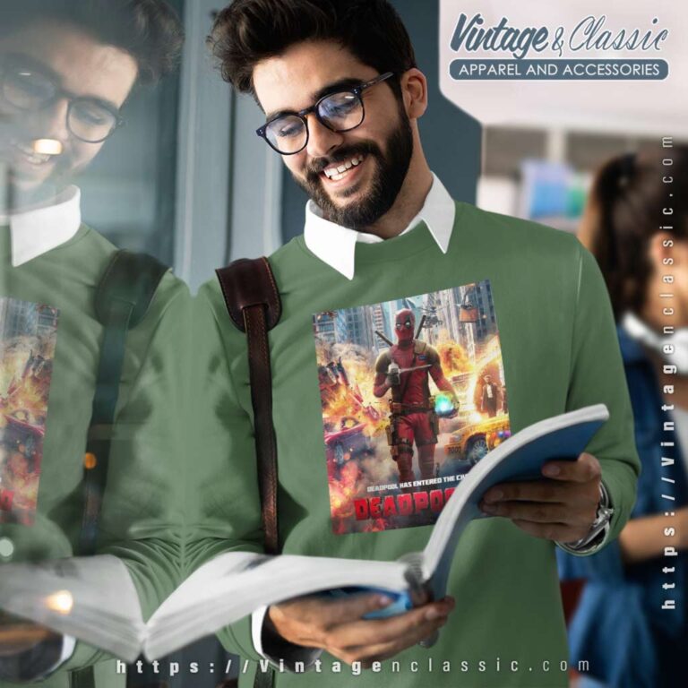 Official Deadpool 3 Movie Poster Sweatshirt Official Deadpool 3 Movie Poster Sweatshirt