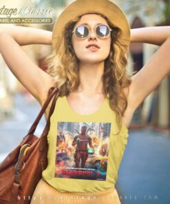 Official Deadpool 3 Movie Poster Shirt 6 Official Deadpool 3 Movie Poster Tank Top Racerback