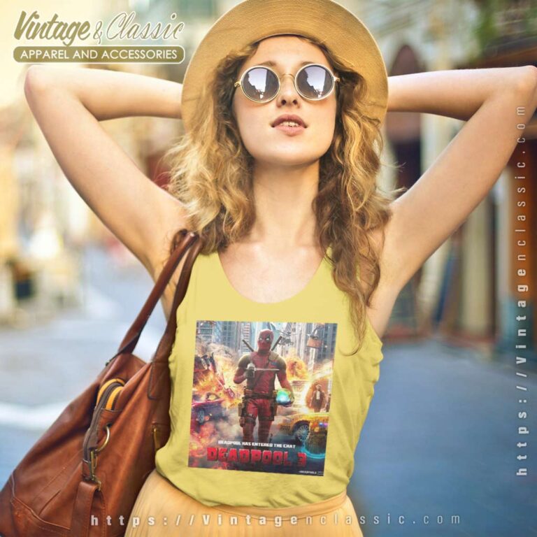 Official Deadpool 3 Movie Poster Tank Top Racerback Official Deadpool 3 Movie Poster Tank Top Racerback