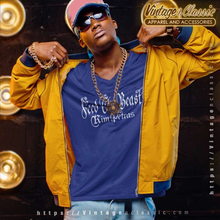 Official Feed The Beast Kim Petras V Neck TShirt Official Feed The Beast Kim Petras V Neck TShirt