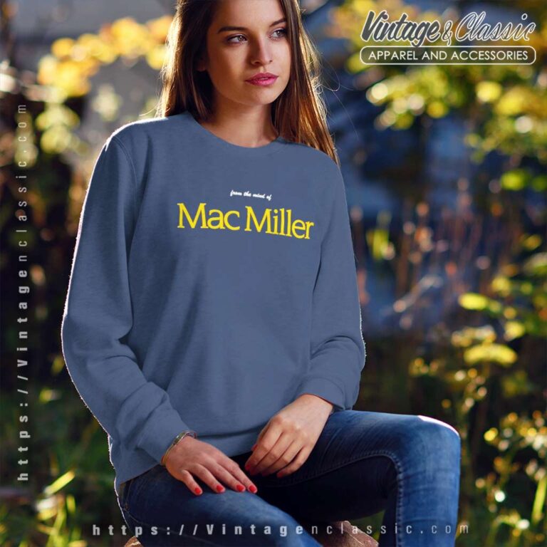 Official From The Mind Of Mac Miller Theres A Bird In The Sky Sweatshirt Official From The Mind Of Mac Miller Theres A Bird In The Sky Sweatshirt