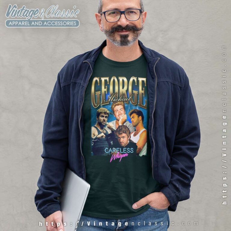 Official George Michael Careless Whisper 90s Long Sleeve Tee Official George Michael Careless Whisper 90s Long Sleeve Tee