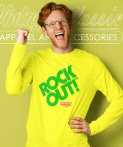 Official John Mayer Rock Out Neon Green Long Sleeve Tee