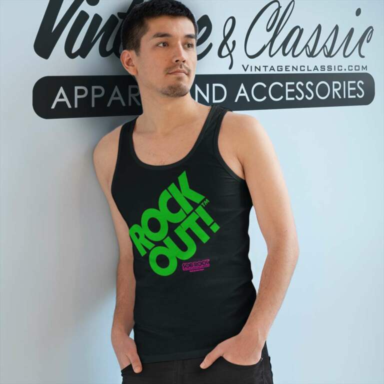 Official John Mayer Rock Out Neon Green Tank Top Racerback Official John Mayer Rock Out Neon Green Tank Top Racerback