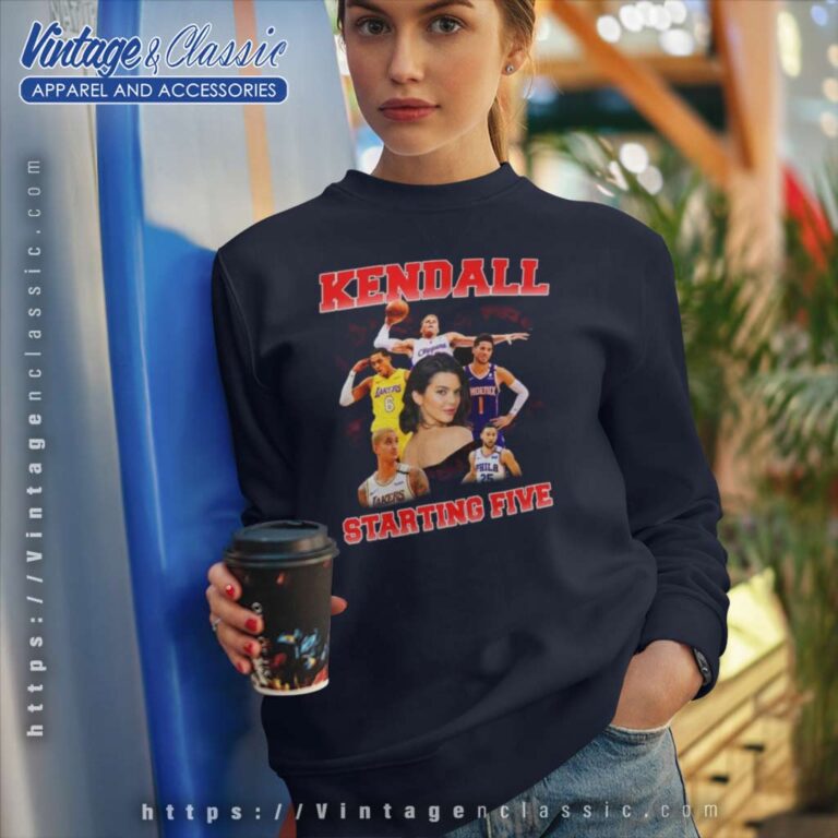 Official Kendall Jenner Starting Five Sweatshirt Official Kendall Jenner Starting Five Sweatshirt