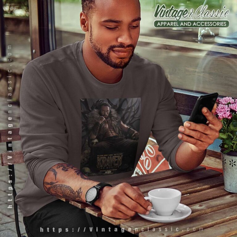 Official Kraven The Hunter Poster Sweatshirt Official Kraven The Hunter Poster Sweatshirt