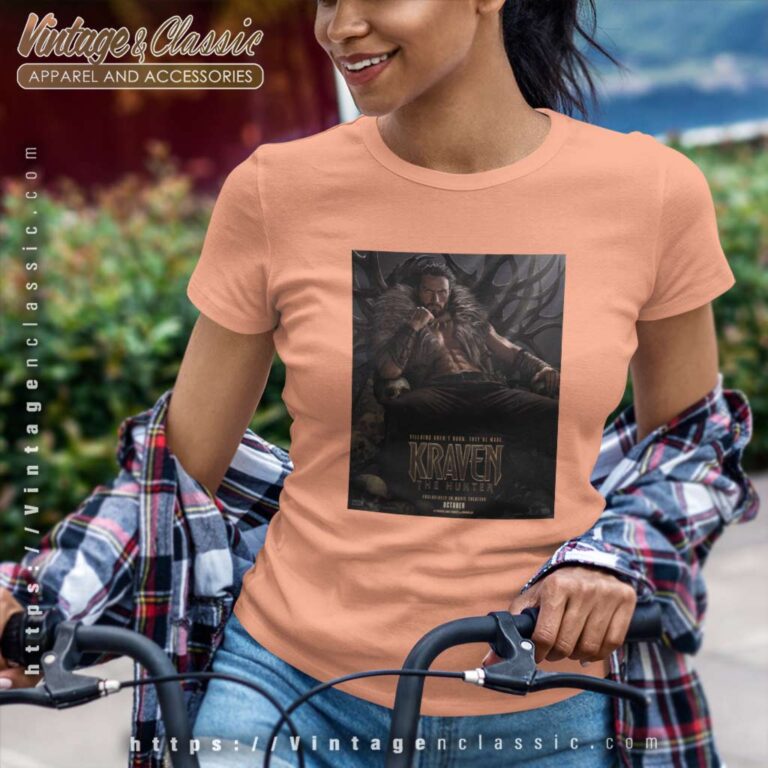 Official Kraven The Hunter Poster Women TShirt Official Kraven The Hunter Poster Women TShirt