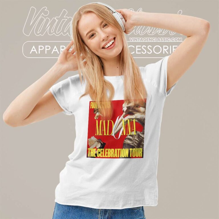 Official Madonna The Celebration Tour Women TShirt Official Madonna The Celebration Tour Women TShirt