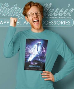 Official Michael Jackson One Poster Shirt 5 Official Michael Jackson One Poster Long Sleeve Tee