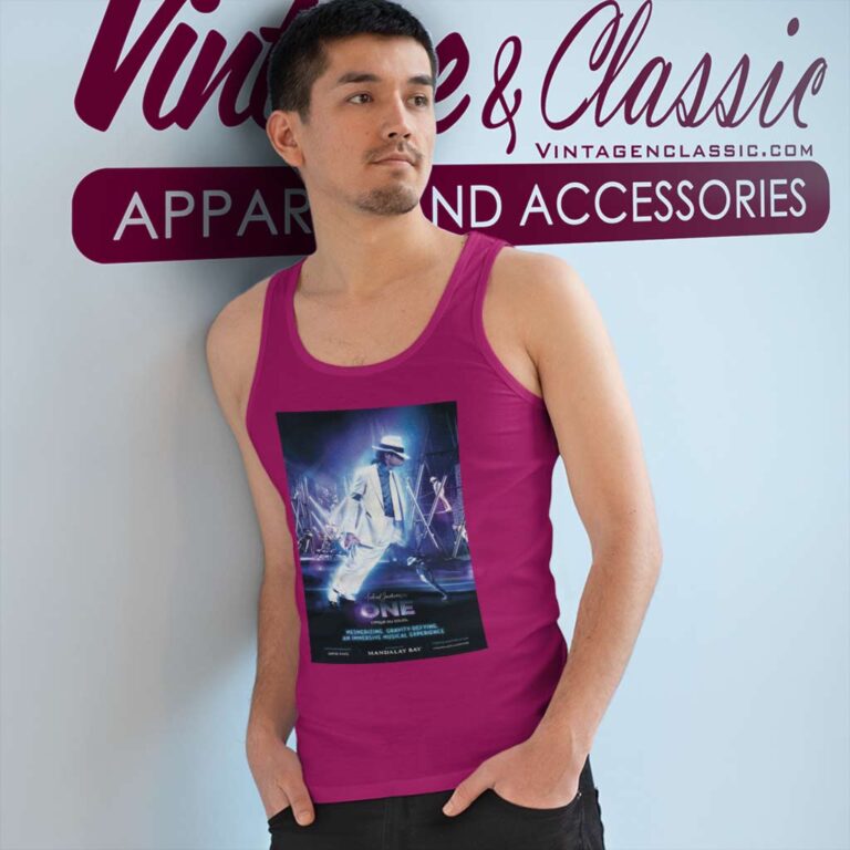 Official Michael Jackson One Poster Tank Top Racerback Official Michael Jackson One Poster Tank Top Racerback