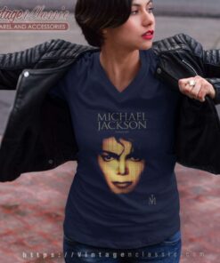 Official Mj Michael Jackson Poster 2023 V Neck TShirt