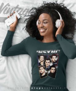 Official Nsync Heads Long Sleeve Tee