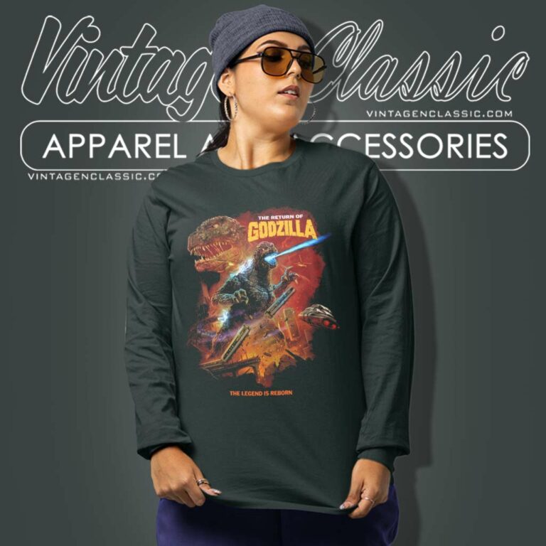 Official The Return Of Godzilla Long Sleeve Tee Official The Return Of Godzilla Long Sleeve Tee