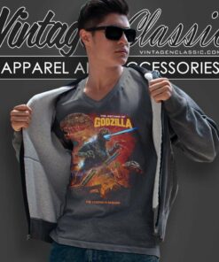 Official The Return Of Godzilla V Neck TShirt
