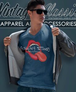 Official The Rolling Stones Exileon Man V Neck TShirt