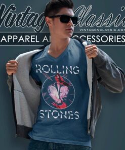 Official The Rolling Stones Prism Heart V Neck TShirt 1