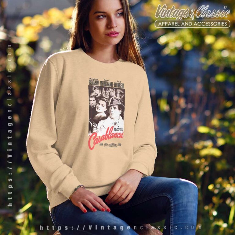 Oficial Casablanca Movie Poster Sweatshirt Oficial Casablanca Movie Poster Sweatshirt