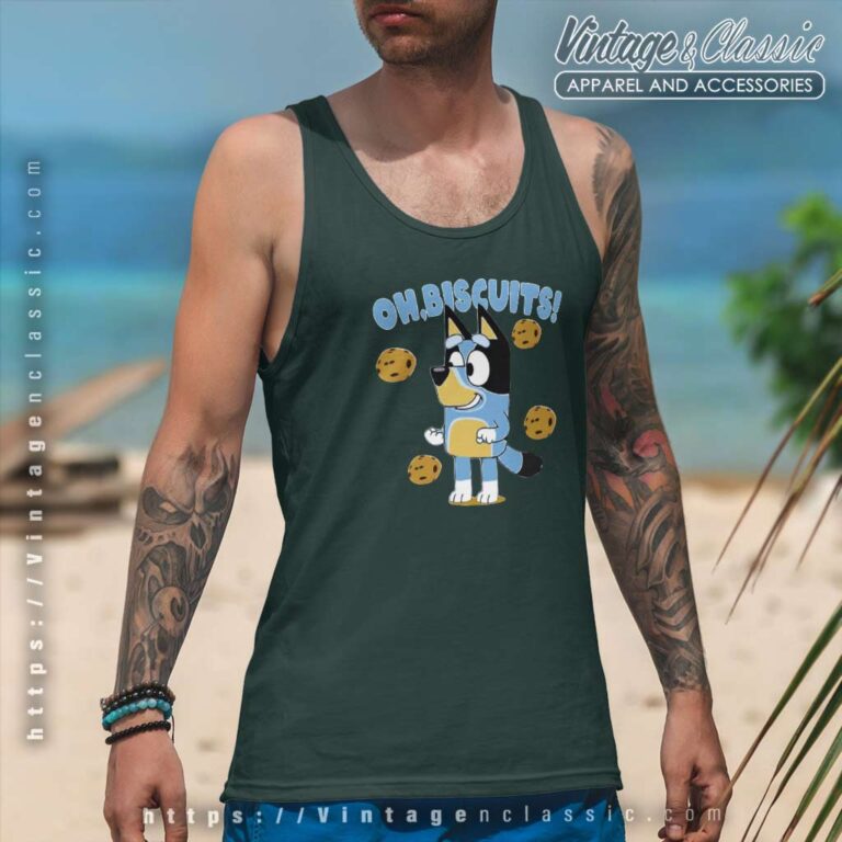 Oh Biscuits Bluey Dad, Fathers Day Tanktop Oh Biscuits Bluey Dad, Fathers Day Tanktop