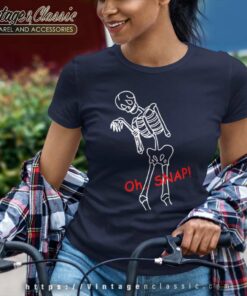 Oh Snap Halloween Skeleton Women TShirt