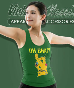 Oh Snap Thanos Shirt Marvel Thanos Infinity Gauntlet Tank Top Racerback