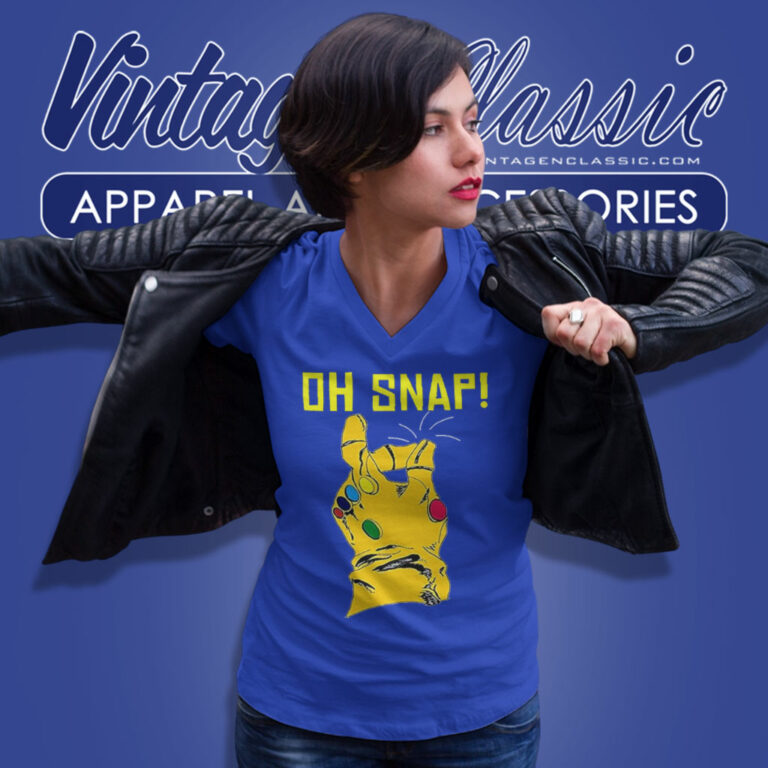 Oh Snap Thanos Shirt Marvel Thanos Infinity Gauntlet V Neck TShirt Oh Snap Thanos Shirt Marvel Thanos Infinity Gauntlet V Neck TShirt