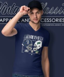 Ohio Bobcats And Georgia Southern Eagles 2023 Myrtle Beach Bowl Shirt 5 Ohio Bobcats And Georgia Southern Eagles 2023 Myrtle Beach Bowl V Neck TShirt