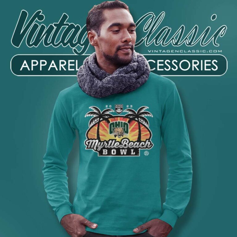 Ohio Bobcats Logo Myrtle Beach Bowl Long Sleeve Tee Ohio Bobcats Logo Myrtle Beach Bowl Long Sleeve Tee