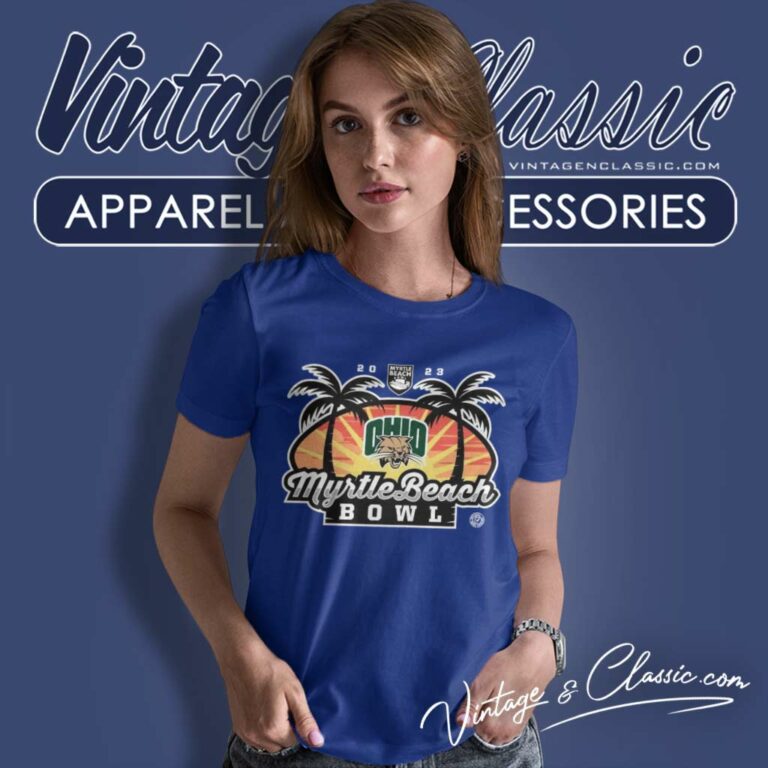Ohio Bobcats Logo Myrtle Beach Bowl Women TShirt Ohio Bobcats Logo Myrtle Beach Bowl Women TShirt