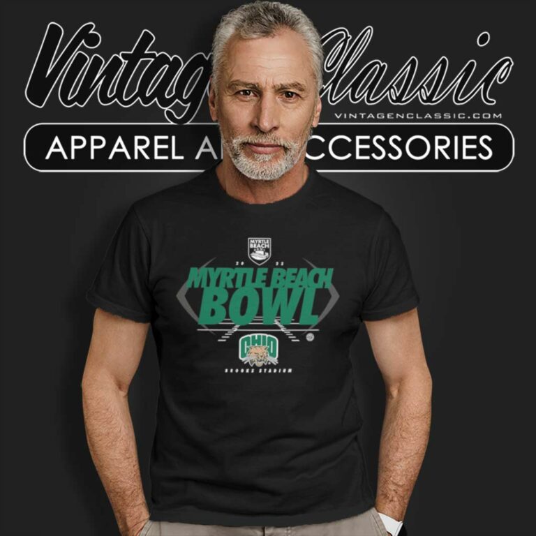 Ohio Bobcats Myrtle Beach Bowl Brooks Stadium T Shirt Ohio Bobcats Myrtle Beach Bowl Brooks Stadium T Shirt