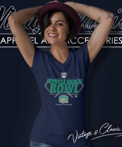 Ohio Bobcats Myrtle Beach Bowl Brooks Stadium V Neck TShirt