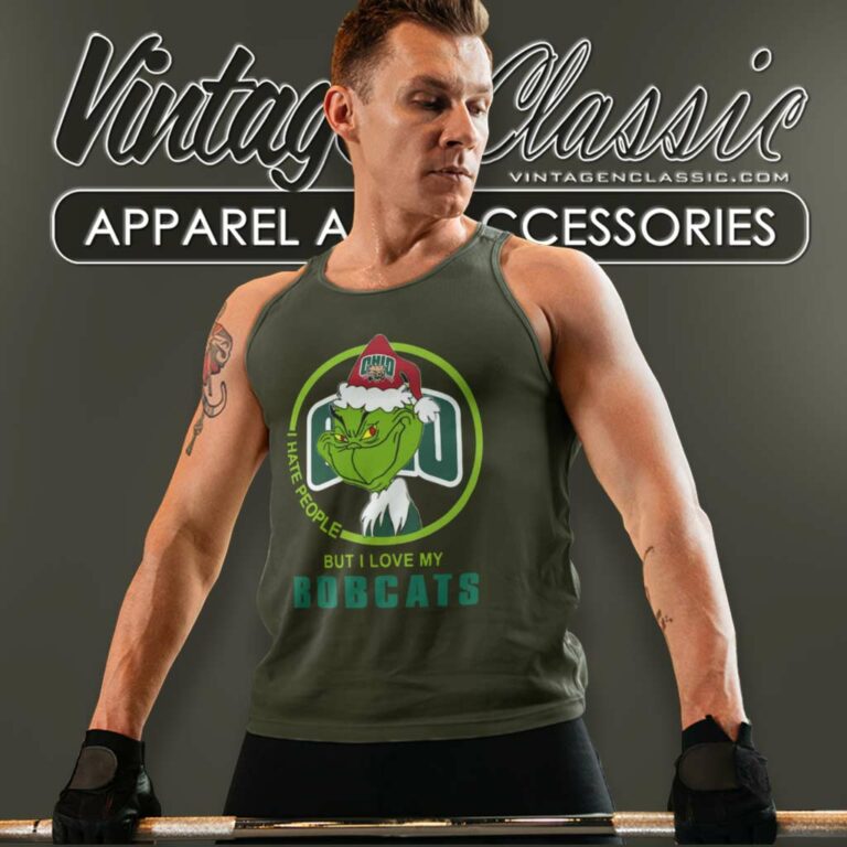 Ohio Bobcats Ncaa Christmas Grinch Shirt I Hate People But I Love My Ohio Bobcats Tank Top Racerback Ohio Bobcats Ncaa Christmas Grinch Shirt I Hate People But I Love My Ohio Bobcats Tank Top Racerback