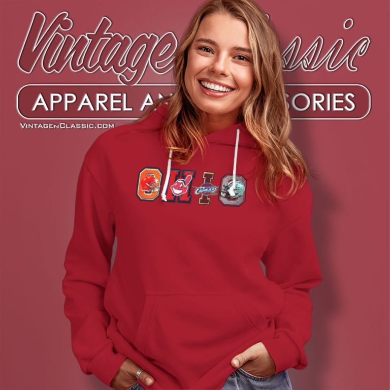 Ohio Sport Teams Cleveland Browns And Cleveland Indians And Cleveland Cavaliers Hoodie Ohio Sport Teams Cleveland Browns And Cleveland Indians And Cleveland Cavaliers Hoodie
